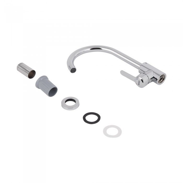 Смеситель для кухни U-образный Brinex Pure 015F U-образный  Chrome BRIPUR015FCRM Смеситель для кухни U-образный Brinex Pure 015F U-образный  Chrome BRIPUR015FCRM