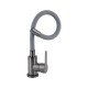 Смеситель для кухни Brinex Pure 015F3 с гибким изливом   Graphite/Grey BRIPUR015F3GRG