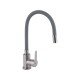 Смеситель для кухни Brinex Pure 015F3 с гибким изливом   Nickel/Grey BRIPUR015F3NKG Смеситель для кухни Brinex Pure 015F3 с гибким изливом   Nickel/Grey BRIPUR015F3NKG