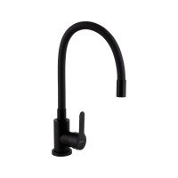 Змішувач для кухні Brinex Pure 015F3 з гнучким виливом   Black Matt BRIPUR015F3BLM Змішувач для кухні Brinex Pure 015F3 з гнучким виливом   Black Matt BRIPUR015F3BLM
