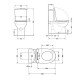 Унитаз напольный Qtap Jay Ultra Quiet с сидением Soft-close 640x360x835 мм QT07222175TW White Унитаз напольный Qtap Jay Ultra Quiet с сидением Soft-close 640x360x835 мм QT07222175TW White