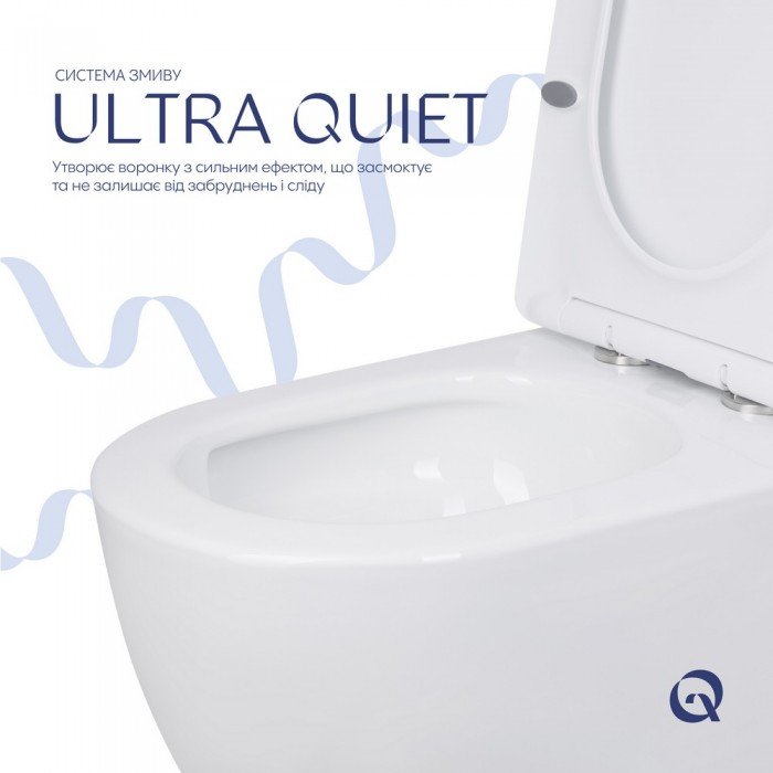 Унитаз напольный Qtap Jay Ultra Quiet с сидением Soft-close 640x360x835 мм QT07222175TW White Унитаз напольный Qtap Jay Ultra Quiet с сидением Soft-close 640x360x835 мм QT07222175TW White