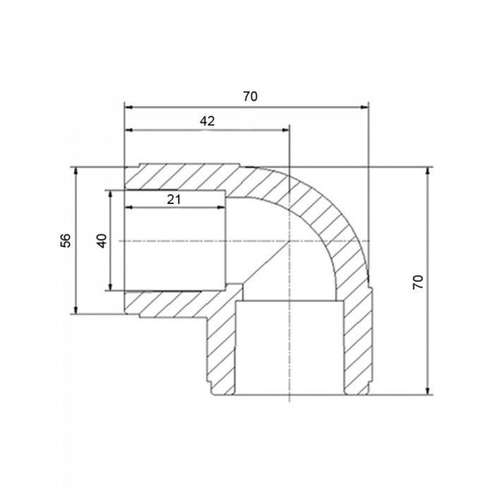 Кутик PPR Blue Ocean 40, 90°