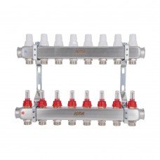 Коллектор с расходомерами (нерж.) 1"х8 Icma № К073