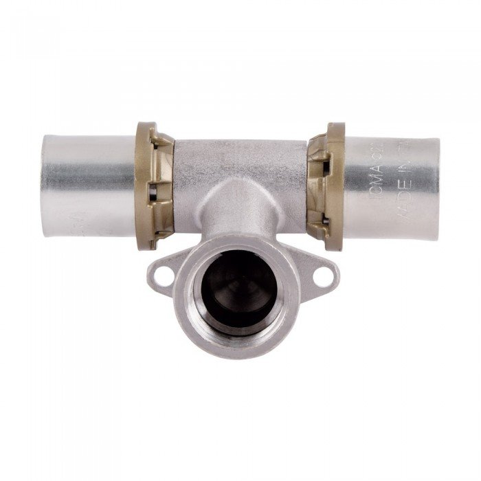 Прес-фітинг Icma трійник 1/2"вх20 настінний прохідний № 422