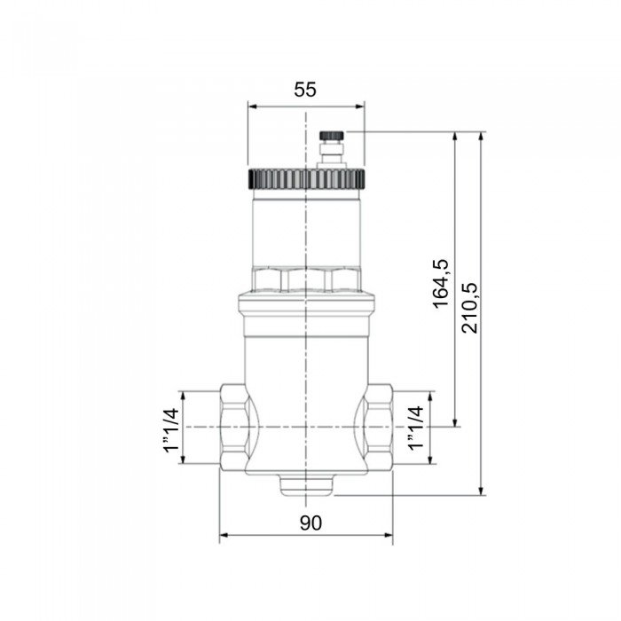 Воздухоотводчик Icma автоматический (дегазатор) 1 1/4" №740