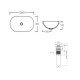Комплект Qtap Leo: Раковина врезная овальная 590x400x170 мм White + Донный клапан PU02O