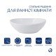 Комплект Qtap Dove: Раковина накладная овальная 415x340x140 мм White + Донный клапан PU02 Комплект Qtap Dove: Раковина накладная овальная 415x340x140 мм White + Донный клапан PU02