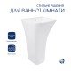 Комплект Qtap Crow: Раковина напольная моноблок 445x420x840 мм White + Донный клапан PU02O Комплект Qtap Crow: Раковина напольная моноблок 445x420x840 мм White + Донный клапан PU02O
