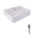 Комплект Qtap Nando LT: Раковина подвесная прямоугольная 500х420х130 мм White + Донный клапан PU02O Комплект Qtap Nando LT: Раковина подвесная прямоугольная 500х420х130 мм White + Донный клапан PU02O