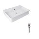 Комплект Qtap Nando LT: Раковина подвесная прямоугольная 610х420х140 мм White + Донный клапан PU02O Комплект Qtap Nando LT: Раковина подвесная прямоугольная 610х420х140 мм White + Донный клапан PU02O