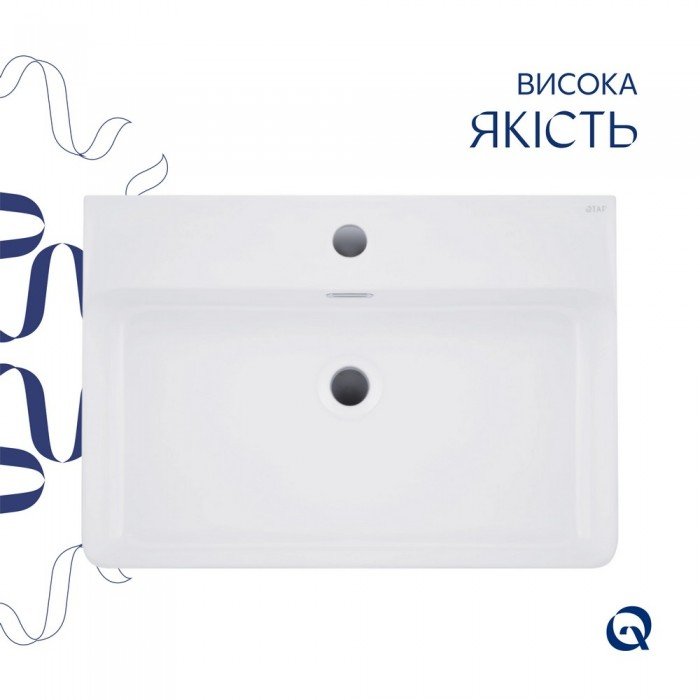 Комплект Qtap Nando LT: Раковина подвесная прямоугольная 610х420х140 мм White + Донный клапан PU02O Комплект Qtap Nando LT: Раковина подвесная прямоугольная 610х420х140 мм White + Донный клапан PU02O