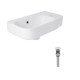 Комплект Qtap Tern: Раковина подвесная прямоугольная правая 450х250х158 мм White + Донный клапан PU02O Комплект Qtap Tern: Раковина подвесная прямоугольная правая 450х250х158 мм White + Донный клапан PU02O