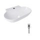 Комплект Qtap Cardinal: Раковина підвісна / накладна овальна 565х400х130 мм White + Донний клапан PU02 Комплект Qtap Cardinal: Раковина підвісна / накладна овальна 565х400х130 мм White + Донний клапан PU02