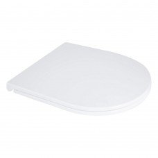 Qtap Сиденье для унитаза напольного (Dove) 425×363×30 мм, White, с микролифтом Slim Duroplast, Quick Release QT06228380BW3