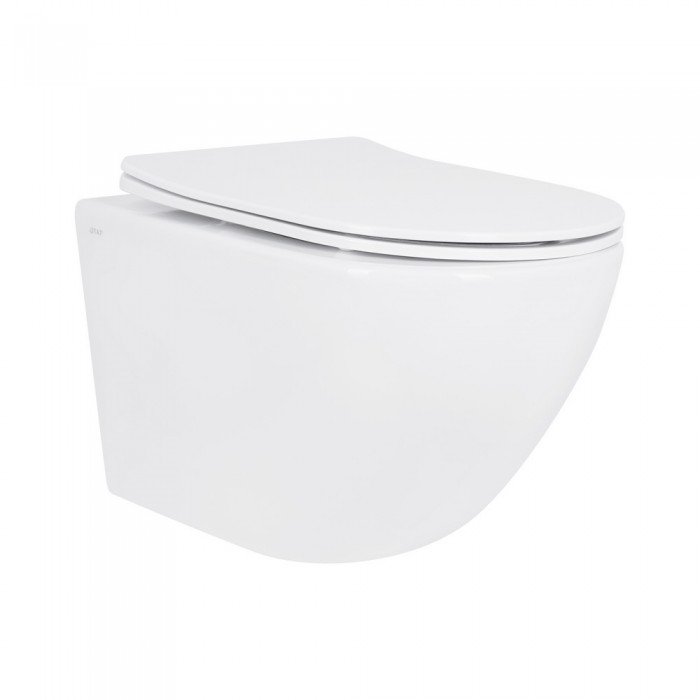 Унитаз подвесной Qtap Jay безободковый с сиденьем Soft-close QT07335175W Унитаз подвесной Qtap Jay безободковый с сиденьем Soft-close QT07335175W