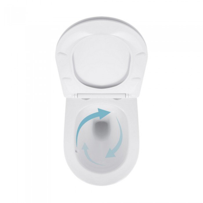 Унитаз подвесной Qtap Jay безободковый с сиденьем Soft-close QT07335175W Унитаз подвесной Qtap Jay безободковый с сиденьем Soft-close QT07335175W