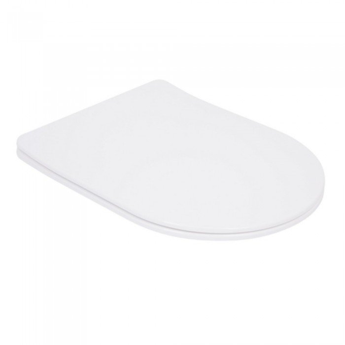 Qtap Сиденье для унитаза  (Robin 520,660, Scorpio 520,660) 460x362x50 мм, White, с микролифтом, Slim Duroplast, Quick Release QTSC179W47351