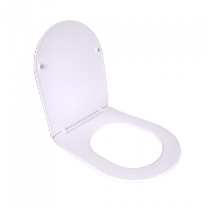 Qtap Сиденье для унитаза  (Robin 520,660, Scorpio 520,660) 460x362x50 мм, White, с микролифтом, Slim Duroplast, Quick Release QTSC179W47351