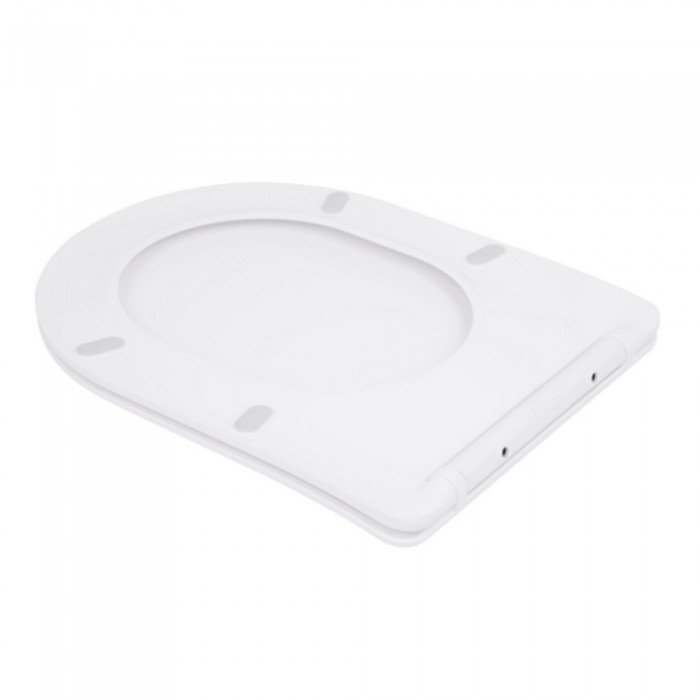 Qtap Сиденье для унитаза  (Robin 520,660, Scorpio 520,660) 460x362x50 мм, White, с микролифтом, Slim Duroplast, Quick Release QTSC179W47351