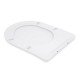 Qtap Сиденье для унитаза  (Robin 520,660, Scorpio 520,660) 460x362x50 мм, White, с микролифтом, Slim Duroplast, Quick Release QTSC179W47351