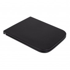 Qtap Сиденье для унитаза (Gemini) 435x357x37 мм, Matt Black, с микролифтом, Slim Duroplast, Quick Release QT99HY2312MB