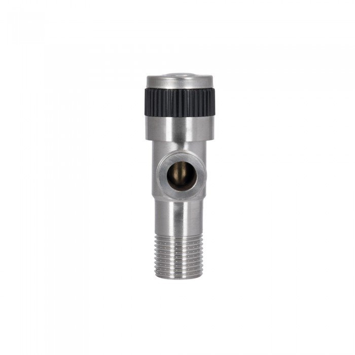 Кран угловой Thermo Alliance Standart 1/2"НН нерж., с керам. буксой TAS345W1515SS