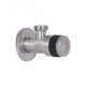 Кран угловой Thermo Alliance Standart 1/2"НН нерж., с керам. буксой TAS345W1515SS