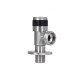 Кран угловой Thermo Alliance Standart 1/2"Нх3/4"Н нерж., с керам. буксой TAS345W1520SS