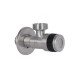 Кран угловой Thermo Alliance Standart 1/2"Нх3/4"Н нерж., с керам. буксой TAS345W1520SS
