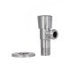 Кран угловой Thermo Alliance Standart 1/2"НН нерж., с керам. буксой TAS347W1515SS