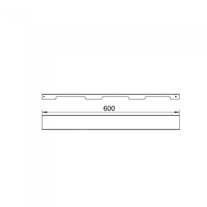 Решетка для линейного трапа SUS304 Grate FA600 (NKS) Qtap