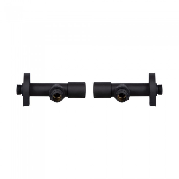 Комплект кранов Thermo Alliance Standart 1/2" Н для полотенцесушителя угловой черный SF395W15B Комплект кранов Thermo Alliance Standart 1/2" Н для полотенцесушителя угловой черный SF395W15B