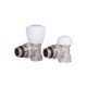 Комплект радіаторних кранів Thermo Alliance Standart 1/2" ВН кутовий TAS232W15
