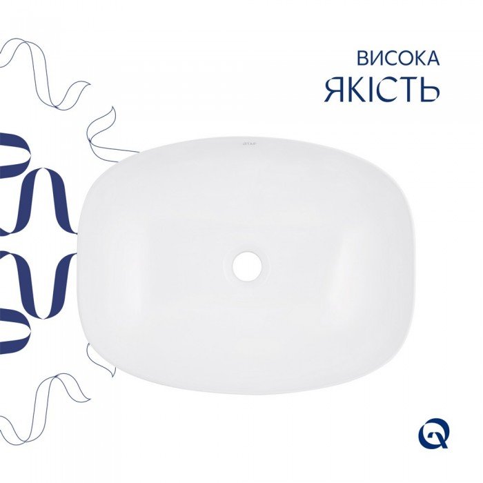 Раковина-чаша Qtap Cardinal 500х380х140 мм White QT04116302W