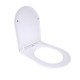Qtap Сиденье для унитаза напольного (Vlasta) 560×363×30 мм, White, с микролифтом, Slim Duroplast, Quick Release QT28228300W3 Qtap Сиденье для унитаза напольного (Vlasta) 560×363×30 мм, White, с микролифтом, Slim Duroplast, Quick Release QT28228300W3