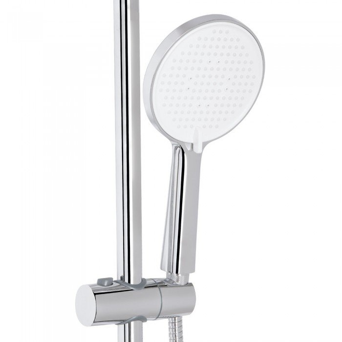 Душевая система универсальная Qtap Evia на три потребителя (с изливом) QTEVI111CRM47583 Chrome