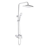 Душова система універсальна Qtap Tern на три споживача (з виливом) QTTER111CRM47591 Chrome