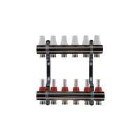 Коллектор с расходомерами SD Plus 1" 6 выходов SDO235W6