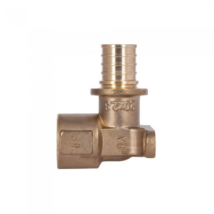 Кут натяжний Icma №1040 d20х2,8-1/2"В настінний 851040ADGW05