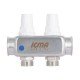 Коллектор Icma № К073 с расходомерами (нерж.) 1" х 3/4" на 2 выхода
