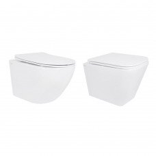 Акционный набор: Унитаз подвесной Jay Ultra Quiet QT07335177W 485х360х320 + Tern Ultra Quiet QT17332303ASW 490x365x325 Акционный набор: Унитаз подвесной Jay Ultra Quiet QT07335177W 485х360х320 + Tern Ultra Quiet QT17332303ASW 490x365x325