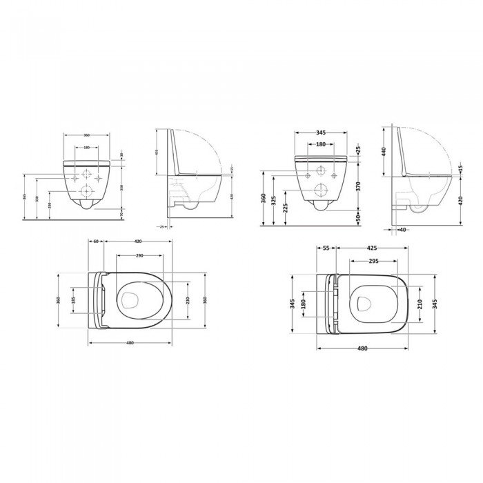 Акционный набор: Унитаз подвесной Jay Ultra Quiet QT07335177W 485х360х320 + Tern Ultra Quiet QT17332303ASW 490x365x325 Акционный набор: Унитаз подвесной Jay Ultra Quiet QT07335177W 485х360х320 + Tern Ultra Quiet QT17332303ASW 490x365x325