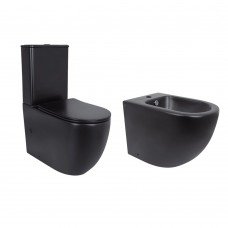 Акционный набор: Унитаз напольный Robin Ultra Quiet QT13226083AMB 660x360x855 Black + Биде напольное Robin QT13442141CMB 565x360x405 Black Акционный набор: Унитаз напольный Robin Ultra Quiet QT13226083AMB 660x360x855 Black + Биде напольное Robin QT13442141CMB 565x360x405 Black