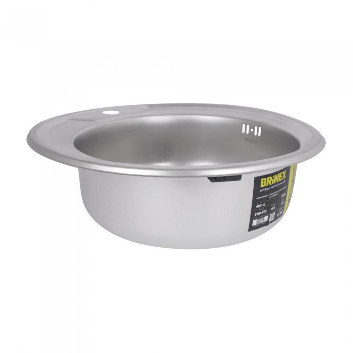 Кухонна мийка Brinex 490-A 0,6 мм Satin (BRIN490SAT06) Кухонна мийка Brinex 490-A 0,6 мм Satin (BRIN490SAT06)