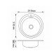 Кухонная мойка Brinex 510-D 0,8 мм Micro Decor (BRIN510MDEC08)