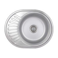 Кухонная мойка Brinex 5745 0,8 мм Satin (BRIN5745SAT08)