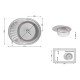 Кухонная мойка Brinex 5745 0,8 мм Satin (BRIN5745SAT08) Кухонная мойка Brinex 5745 0,8 мм Satin (BRIN5745SAT08)