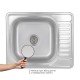 Кухонная мойка Brinex 5848 0,8 мм Micro Decor (BRIN5848MDEC08)