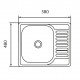 Кухонная мойка Brinex 5848 0,8 мм Micro Decor (BRIN5848MDEC08)